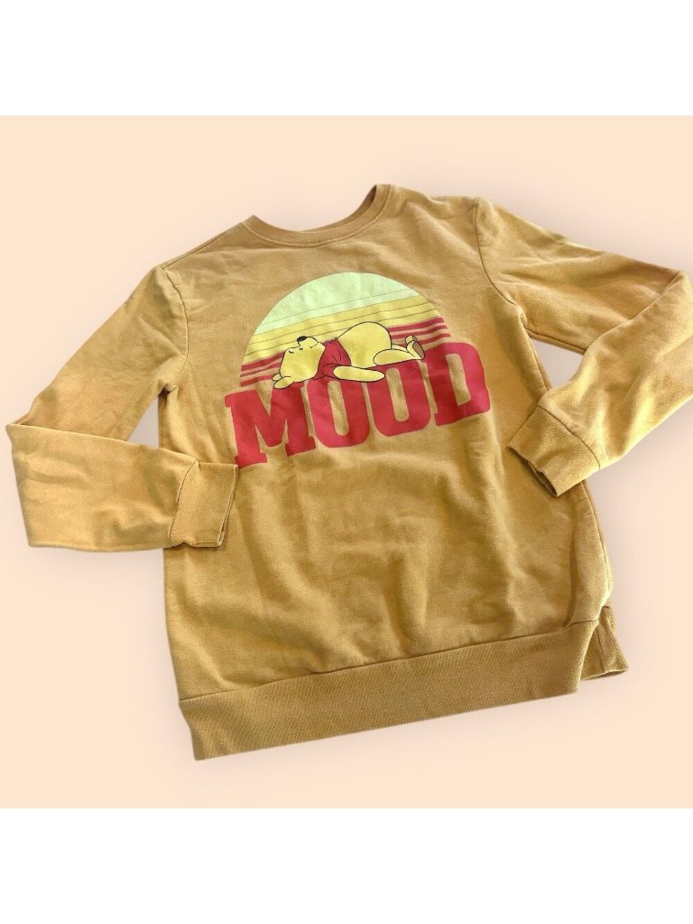 Disney Winnie the Pooh Mood Graphic Sweatshirt Women’s XS Crewneck Pullover